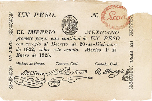 Breve historia del papel moneda en México.webp pagare_peso_mexicano