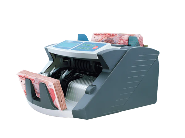 .webp Contadora de billetes AB1100 Plus vista frontal diagonal