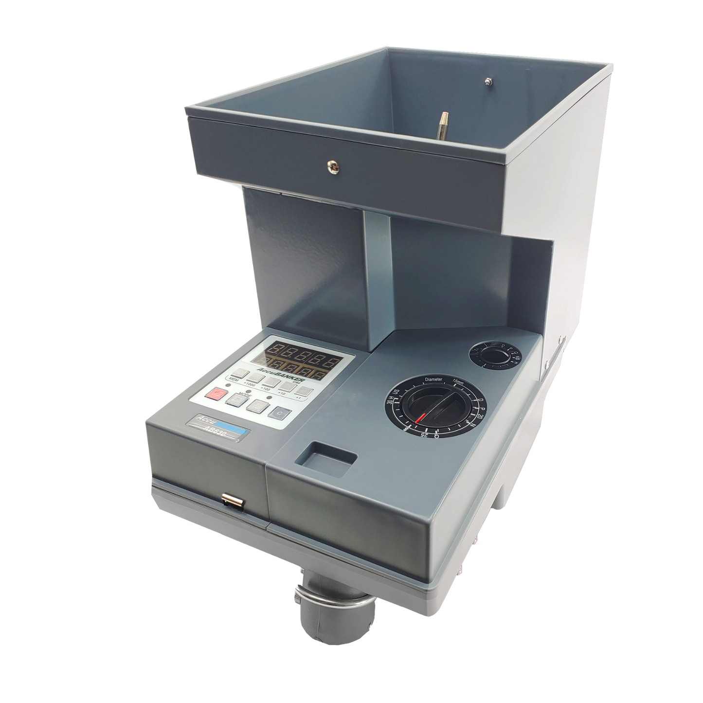 .webp Contadora de monedas AB630 AccuBANKER Vista frontal