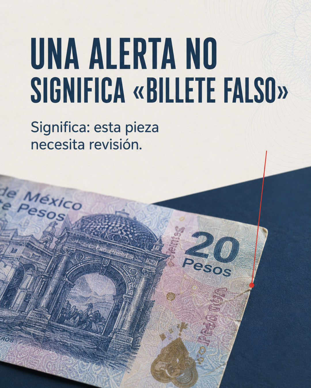 Qué significa cuando una contadora rechaza un billete