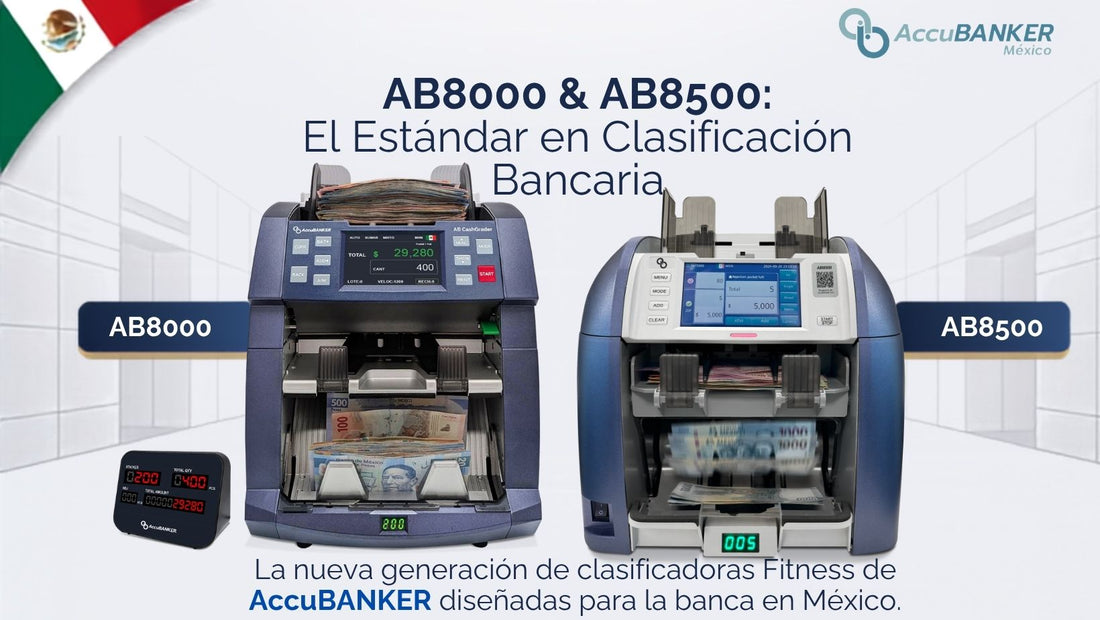 AB8000 vs AB8500: diferencias clave en clasificadoras de billetes