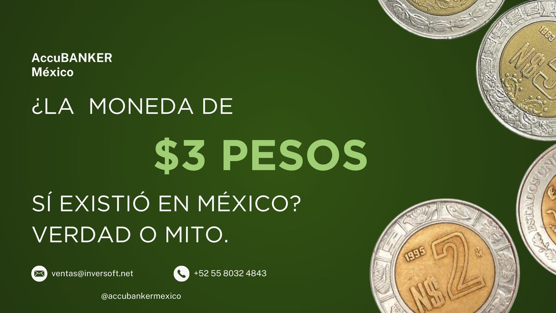 ¿La moneda de $3 pesos mexicanos existió?