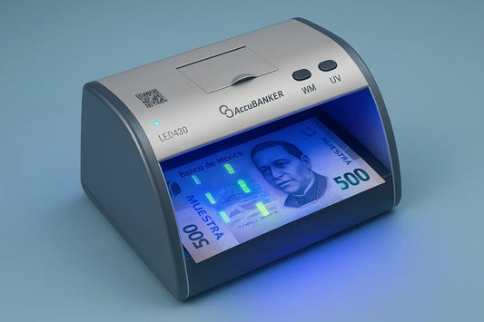 ¿Cómo funciona un sensor de luz ultravioleta UV en un detector de billetes falsos?