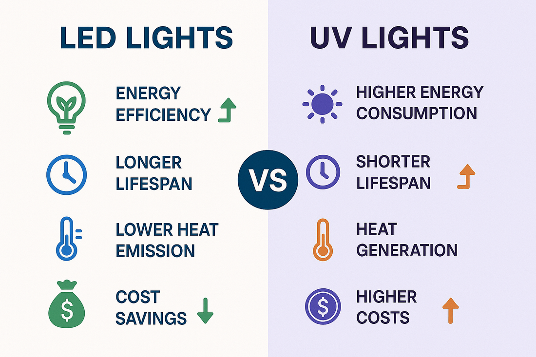 Beneficios de las Luces LED frente a los Focos Ultravioleta
