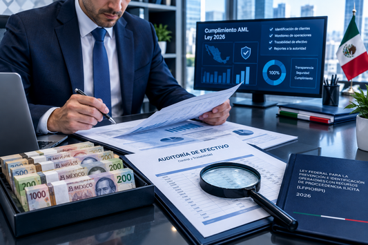 Control y trazabilidad de dinero en efectivo en empresas ante la Ley Antilavado 2026 en México