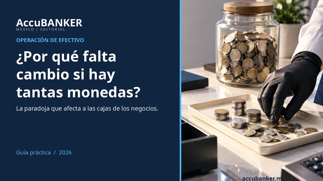 Cajón de efectivo, monedas y recipientes de cambio en un comercio; guía sobre por qué faltan monedas en las cajas.