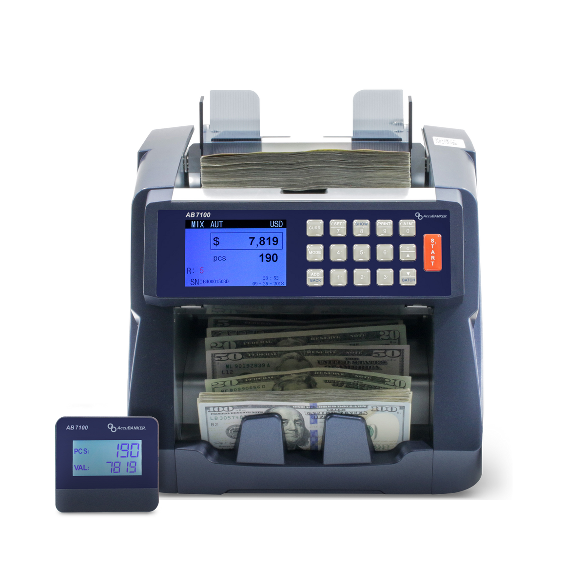 Contadora de Billetes Mixto AB7100 AccuBANKER
