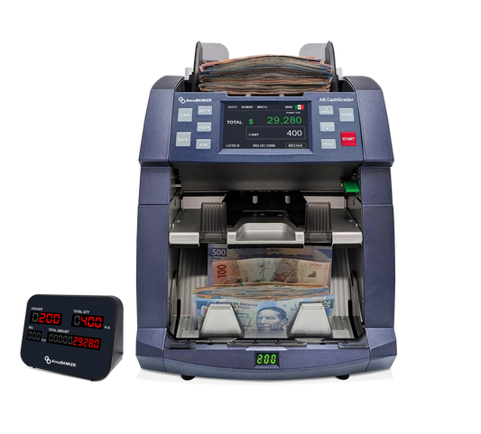 Contadora clasificadora de Billetes Mixtos AB8000 AccuBANKER