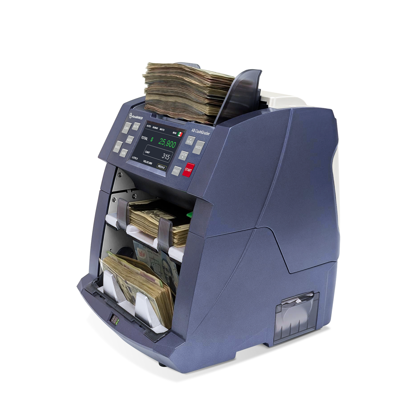Contadora fitness de Billetes Mixtos AB8000 AccuBANKER