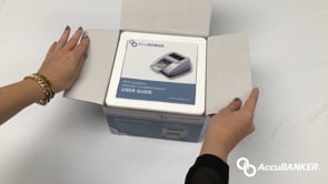 Detectora de billetes falsos D470, con batería AccuBANKER Portátil