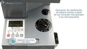 Contadora de monedas universal AB630 AccuBANKER