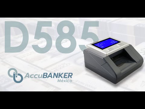 Detectora de Billetes Falsos con Batería Portátil D585 AccuBANKER