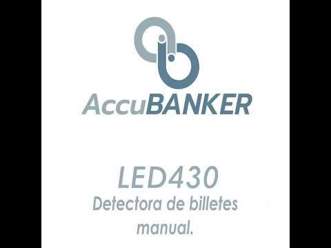 LED430 | Detectora de billetes falsos AccuBANKER
