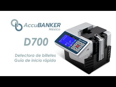 Detectora y Contadora de billetes falsos D700 AccuBANKER Recargable Portátil