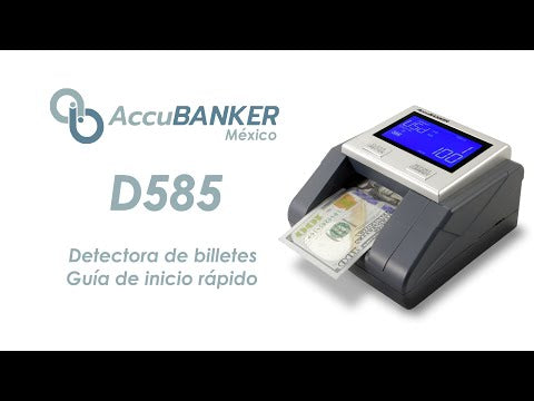 Detectora de Billetes Falsos con Batería Portátil D585 AccuBANKER