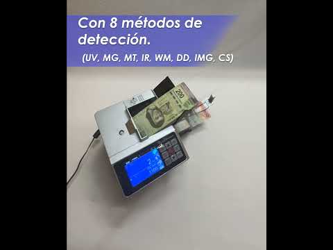 Detectora y Contadora de billetes falsos D700 AccuBANKER Recargable Portátil