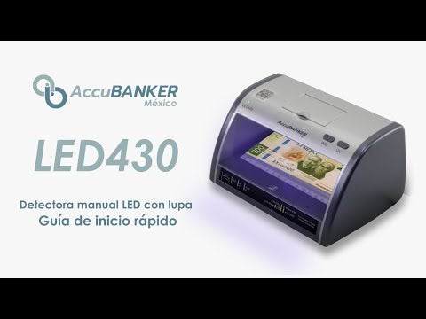 LED430 | Detectora de billetes falsos AccuBANKER